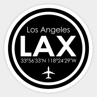 LAX, Los Angeles International Airport, USA Sticker